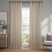 HPD Half Price Drapes Imitatielinnen verduisterende gordijnen, beige