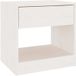DESIGN IN Blanc Table De Chevet 40x31x40 Cm Bois De Pin Massif