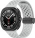 By Qubix - D-buckle siliconen sportband - Lichtgrijs - Samsung Galaxy Watch Ultra / Ultra 2 - 47mm