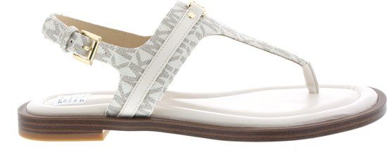 Michael Kors Dames Sandalen Mandy Thong Sandal Cream Beige - Maat 40