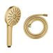 Grohe Vitalio Joy Handdoucheset - rond - 3 straalsoorten - silverflex doucheslang - 175cm - brushed cool sunrise (goud) 134863GN00/28388GL1