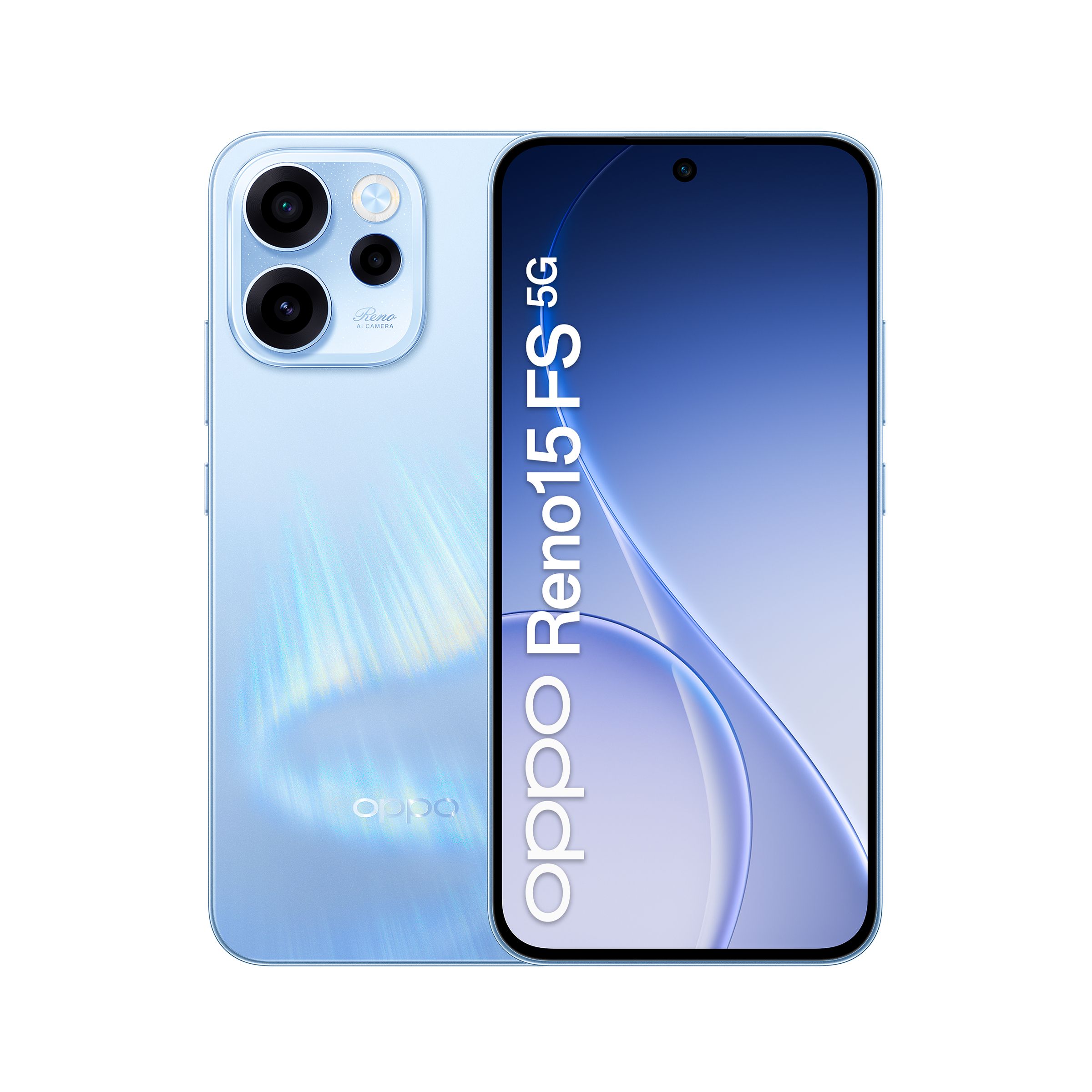 OPPO Reno15 FS 5G 16,7 cm (6.57") Dual SIM Android 16.0 USB Type-C 8 GB 512 GB 6500 mAh Blauw