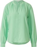 s.Oliver Blouse Vrouwen Groen Viscose Lange Mouw V-hals Regular Fit Casual 34
