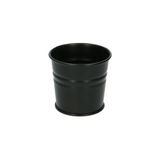 Pot de fleur, zinc, noir mat, Ø 7 cm