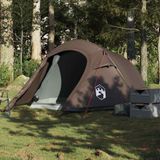 Merkloos Bruine Waterdichte Campingtent voor 2 Personen