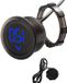 Merkloos / Sans marque Bol Digitale Voltmeter Waterdicht 5V-100V DC - Ronde 2-Draads Spanningsmonitor Meter - Blauw (met Omgekeerde Verbindingsbescherming)