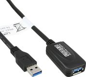 InLine Câble d'extension USB 3.0 - 5 mètres - Noir