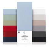 Blumtal Hoeslaken - Microfiber Hoeslakens - 140 x 200 x 30cm - Lichtblauw