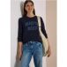 cecil Icecat Sweatshirt met Wording Artwork