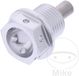 JMP Bolt Bouchon de vidange magnétique M14X1.25 mm 12 mm Alu pré-pércé Argent