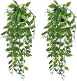 Unbranded Kunstmatige Hangplant Set van 2 - Valse Peapod Eucalyptus voor Binnen- en Buitendecoratie