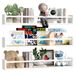 BAKAJI Set van 3 houten wandplanken, multifunctionele wandplanken en beschermstrip, plank voor slaapkamer, woonkamer, keuken, badkamer, ruimtebesparende boekenkast, 3 x 60 cm (wit)