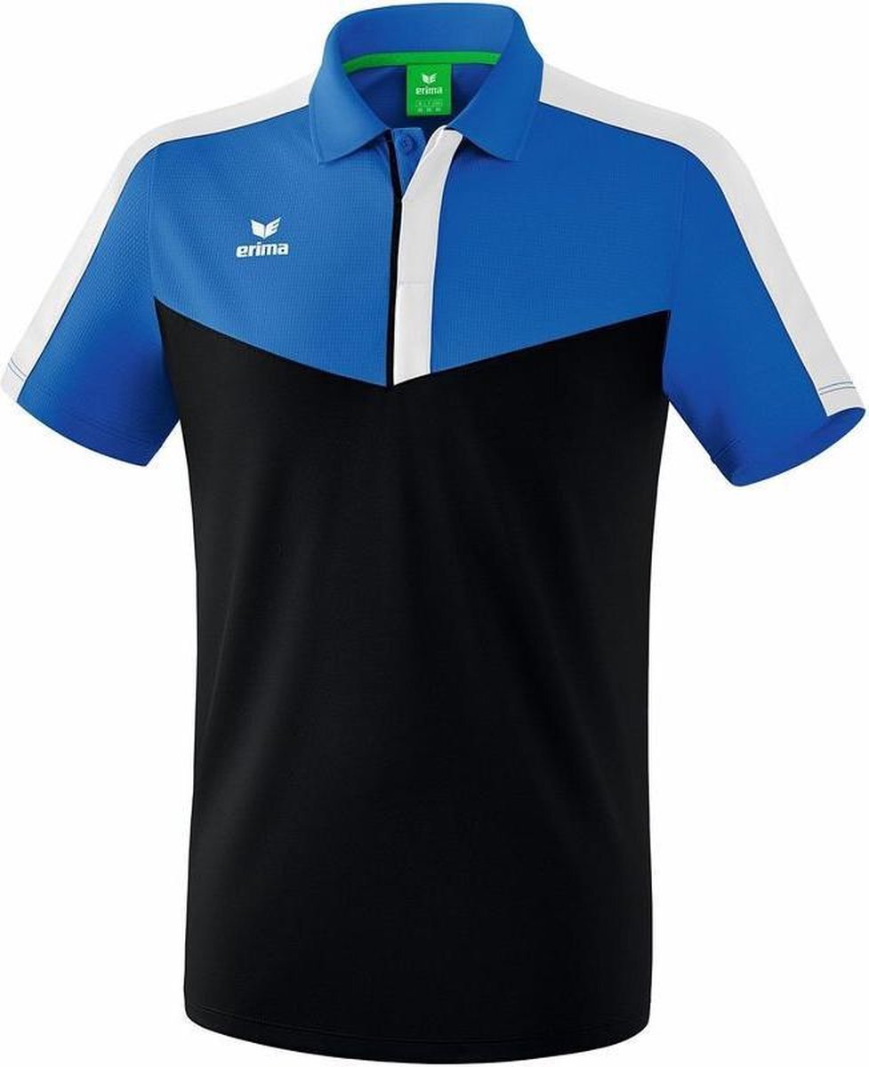 Erima Squad Polo New Royal-Zwart-Wit Maat S