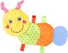 Flamingo Pippo Rups - Jouet pour chien - 14 cm - Jaune