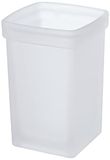 EMCO Loft vervangend glas voor borstelgarnituur, kristalglas gesatineerd, voor WC-set 0515 XXX 00 (51500090)
