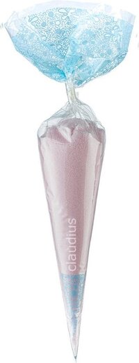 Claudius Cosmetics B.V. Scrubzout Rozen - 300 gram in puntzak blauw - set van 6 stuks