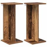 vidaXL Plantenstandaard 2 stuks Oud hout 25 x 25,5 x 60,5 cm Bewerkt hout