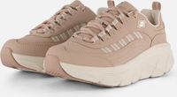 Skechers D'Lux Walker 2.0-Golden Step Dames Sneakers - Taupe/Goud - Maat 41