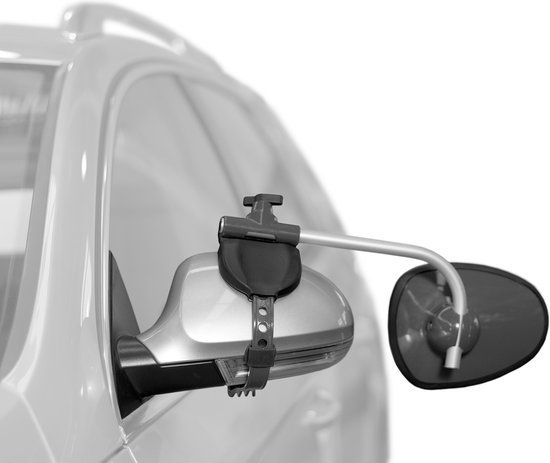 Repusel Caravanspiegel - Alufor vlak glas, korte arm - Per paar