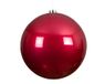 Decoris boule de Noël 20cm en plastique, couleur rose 1 pièce