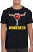 Bellatio Decorations Shoppartners Bv Foute Kerst t-shirt wijntje Winedeer zwart voor heren XL