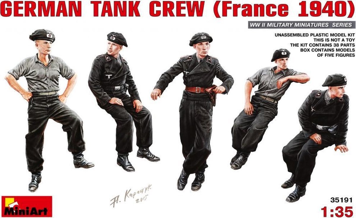 MiniArt - German Tank Crew France 1940 (Min35191)