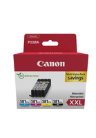 Canon CLI-581XXL Ink Cartridge - Black, Cyan, Magenta, Yellow - 4 Pack - Original