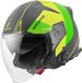 Bogotto V586 Detri BT Zwart Groen Bluetooth Jethelm - Helm