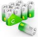 GP Extra Alkaline batterijen C 1,5 V 8 stuks | C batterijen LR14 Longlife | G-TECH technologie, krachtig en lekvrij | voor zaklampen, speelgoed, draagbare radio's en meer