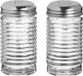 Urban Living Peper en zout stel - ribbel glas - 90 cl - setje van 2x stuks