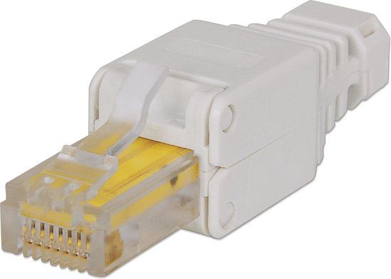 Intellinet Intellinet gereedschapsloze RJ45-stekker modulaire RJ45-stekker geen krimpgereedschap nodig 790482 Kleurcode