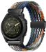 By Qubix Qubix - Braided Nylon Watch Strap for Garmin Fenix 8 / 8 Pro (47mm) - 22mm Quickfit - Multicolor Dark
