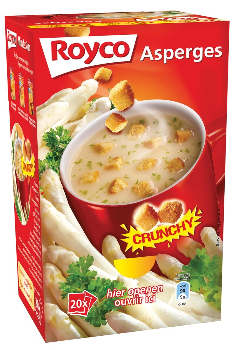 Royco Minute Soup asperges pak van 20 zakjes