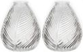 Bellatio Design Bloemenvaas - 2x - helder transparant glas - D14 x H16 cm - vaas