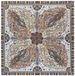Roeckl sjaal Paisley Mirage 90x90 cm Zijde Multi Beige Vrouwen