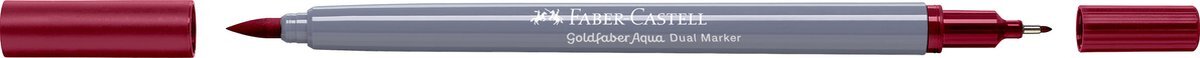 Faber-Castell - Duo aquarelmarker Goldfaber - scharlaken alazarin rood 227 - brush / 0,4mm - FC-164627