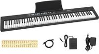 VEVOR Piano numérique 88 touches, semi-lesté, clavier électronique