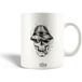 Maniacase Mug en céramique, Crâne dans un nuage de fumée libre de droits