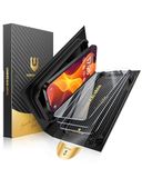 UNBREAKcable voor iPhone 16 gehard glas, 3 stuks displaybeschermfolies [hardheid 9H+] [99,99% HD-helderheid] [frame voor eenvoudige installatie] [compatibel met hoesjes] [zonder luchtbellen]