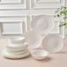 Karaca White Pure Opal Glazen Serviesset – 24-Delig – 6 Personen – Wit
