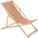 GreenBlue GB183 strandstoel -opvouwbare ligstoel van beukenhout, zonder armleuningen, ligstoel, tuinligstoel, lichtbruin