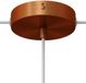 Merkloos Lampbaldakijn Kit - Metaal Plafondkap - Lamp Ophangen - 1 Hoofd 2 Zijgaten - Ø 120 mm - Gesatineerd Koper
