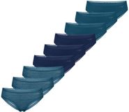 sloggi Dames hipster slip 9 pack GO Crush turquoise