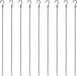 Ibenzoa® Metaal Hangketting - 50cm, 9 Stuks
