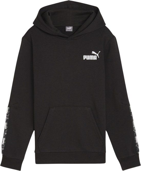 Essentials Tape Camo Hoodie - Jongens - Maat 140 - Zwart
