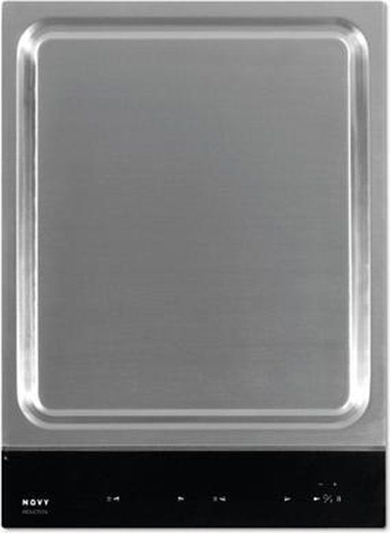 NOVY Teppan Yaki - 2 Zone Induction Cooktop - Black/Stainless Steel