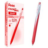 Pentel BL437 Energel Slim Roller Snap 0,7 mm, Rood, 12 stuks