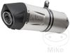 LeoVince SBK LV-One EVO II Slip-on, acier inoxydable, universel, look carbone/titane/argent