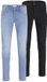 JACK&JONES Heren Jeans JJIGLENN JJORIGINAL SQ 356/330 2 PK MP Slim Fit Katoen/Elastaan Blauw Denim