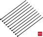 TRU COMPONENTS TC-12814192 Kabelbinder 300 mm 4.8 mm Zwart Met metalen tong, UV-bestendig 100 stuk(s)
